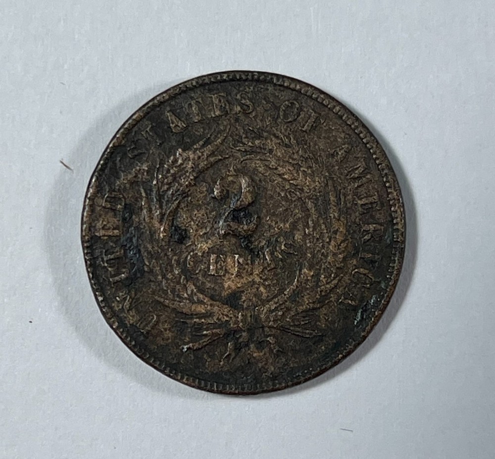 1868 2C XF (#21491) Bad corrosion