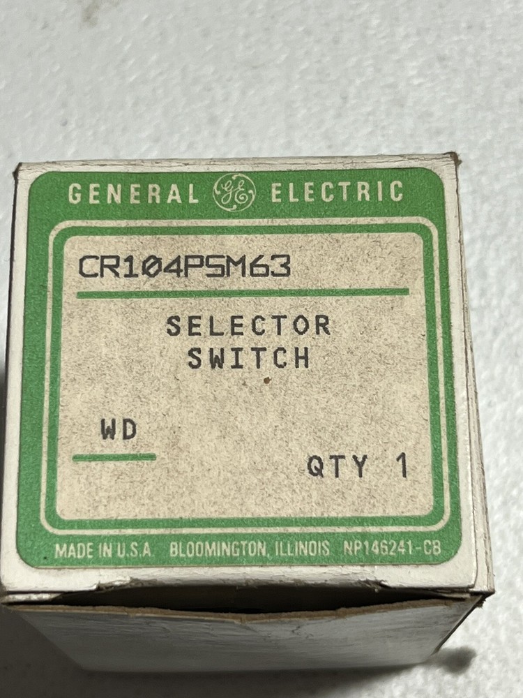 NEW GE SELECTOR SWITCH CR104PSM63