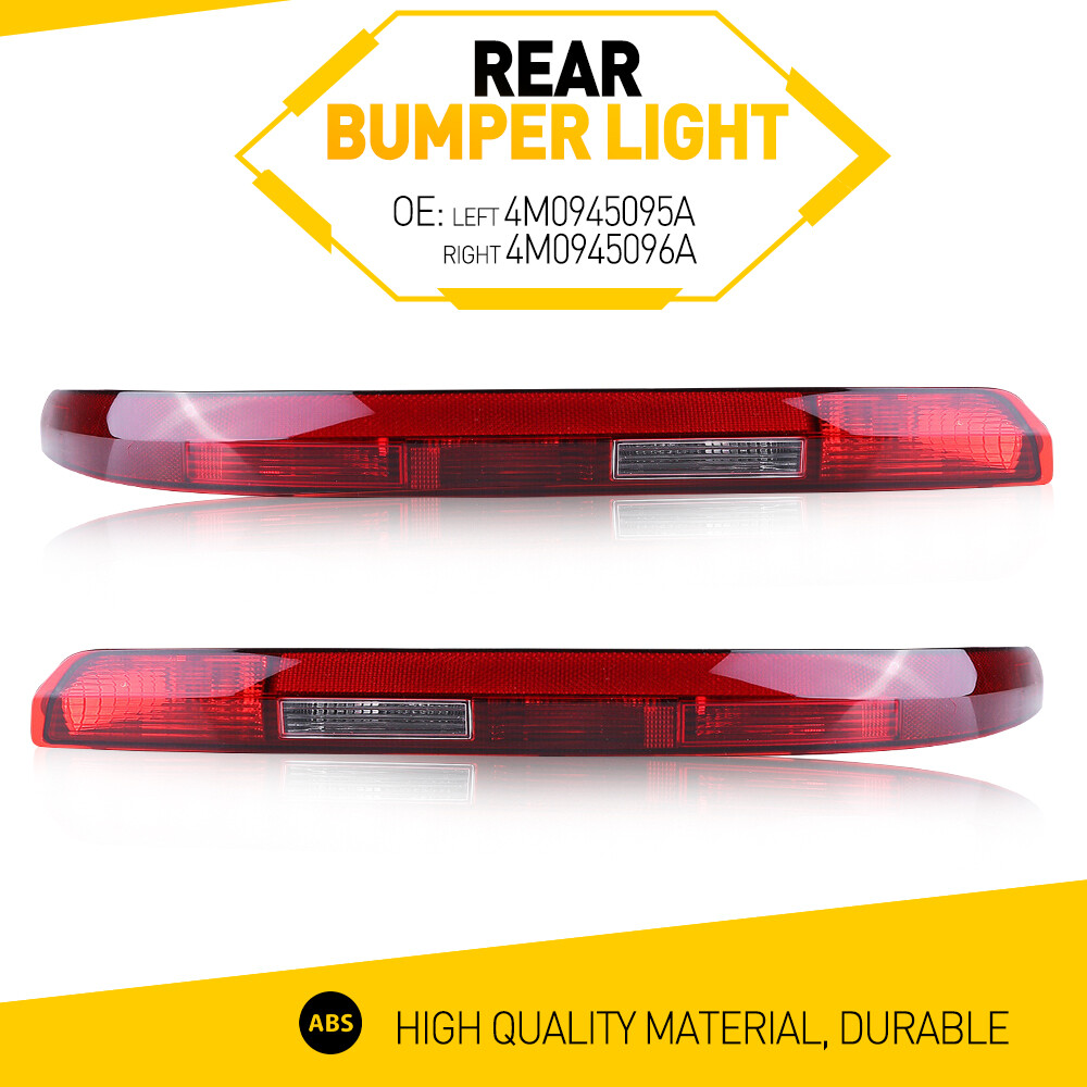Pair Rear Bumper Stop Lamp Light Reflector For Audi Q7 2016 2017 2018 2019 2020