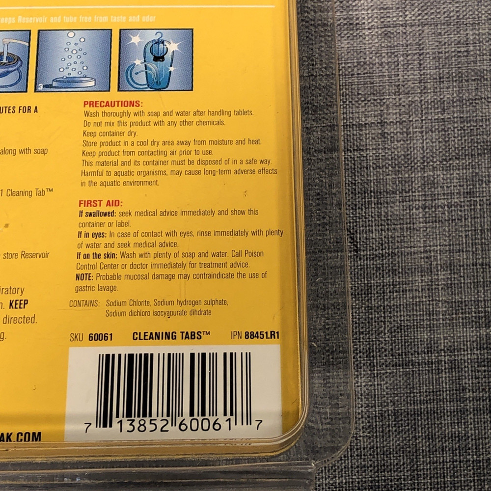 NEW CamelBak Cleaning Tabs Hydration Bottle Cleaning Tablets 8 Pack