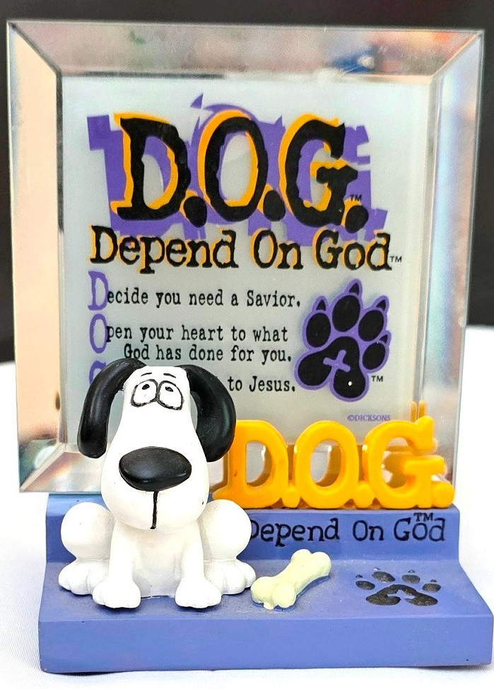 Very Nice Religious Decor "Depend on God"