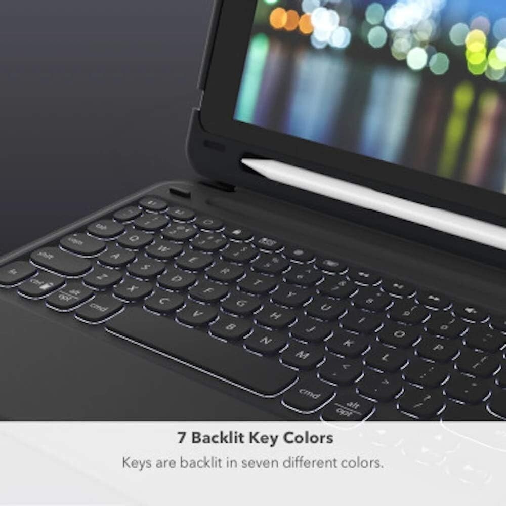 ZAGG iPad (6th & 5th) Generation 9.7" Case Slim Book Go Bluetooth Keyboard Cover