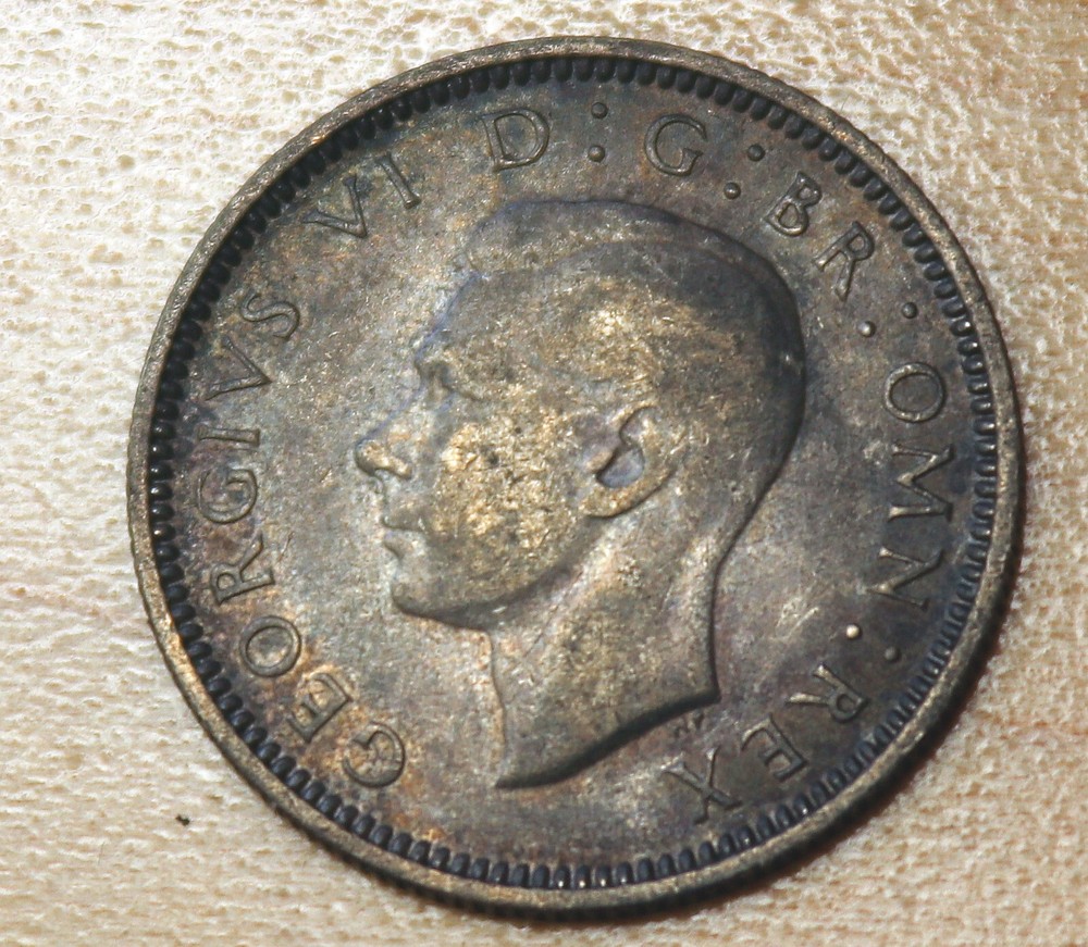 1939 Great Britain 6 Pence Silver