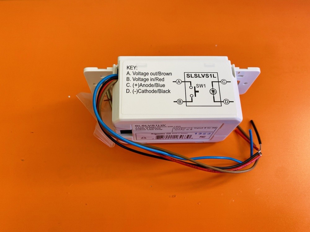 Schneider SLSLVS1LW Low Voltage Switch With Led