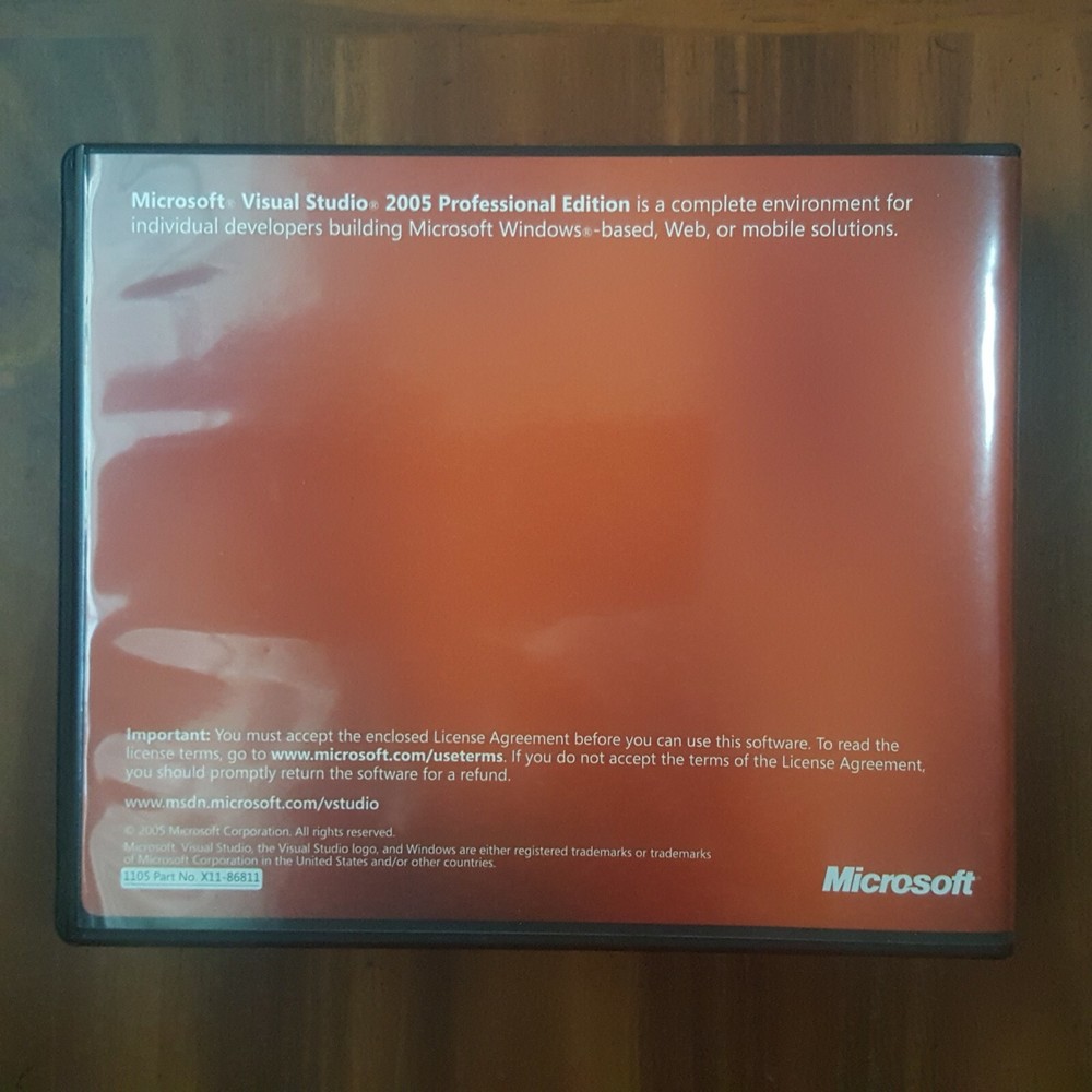 Microsoft Visual Studio 2005 Professional SQL Developer Full Version RETAIL
