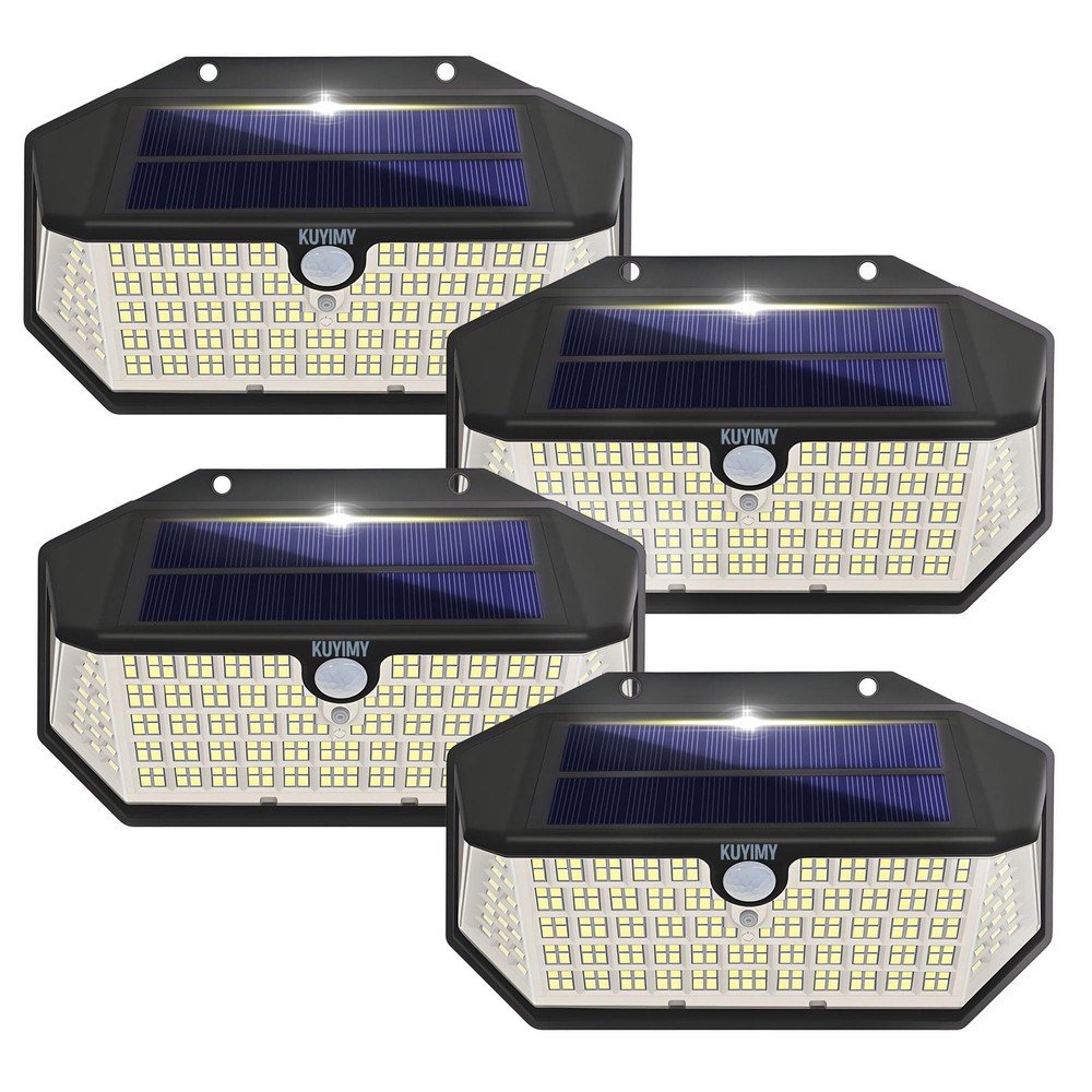 Solar Outdoor Lights, 266LED with Motion Sensor and 3 Lighting Modes, IP65 Wa...