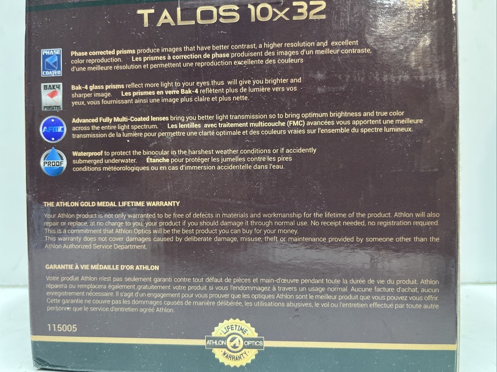 Athlon Talos 10x32MM Binoculars Compact