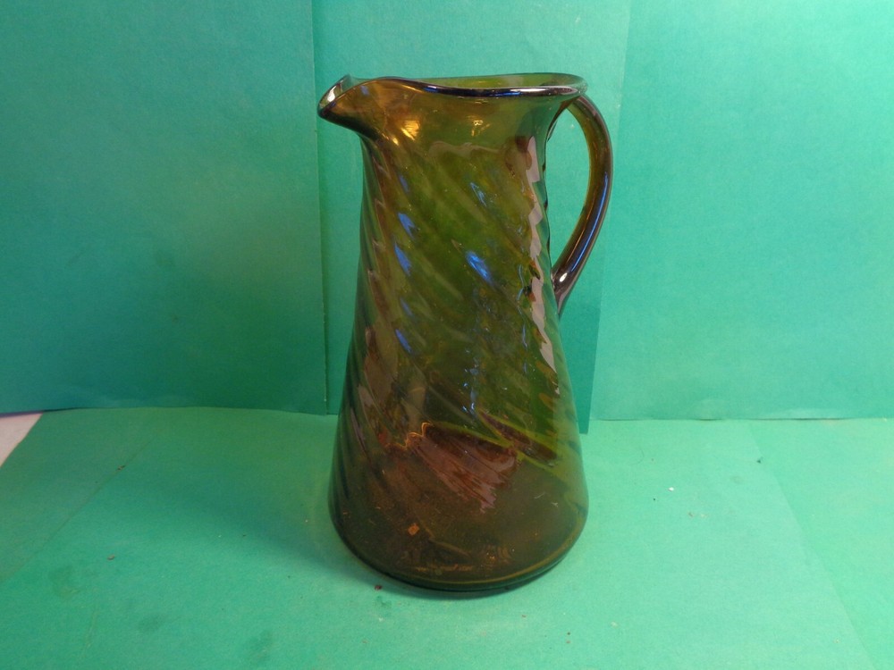 Studio Art Glass 6 1/2" Brown Pitcher (Used/EUC)