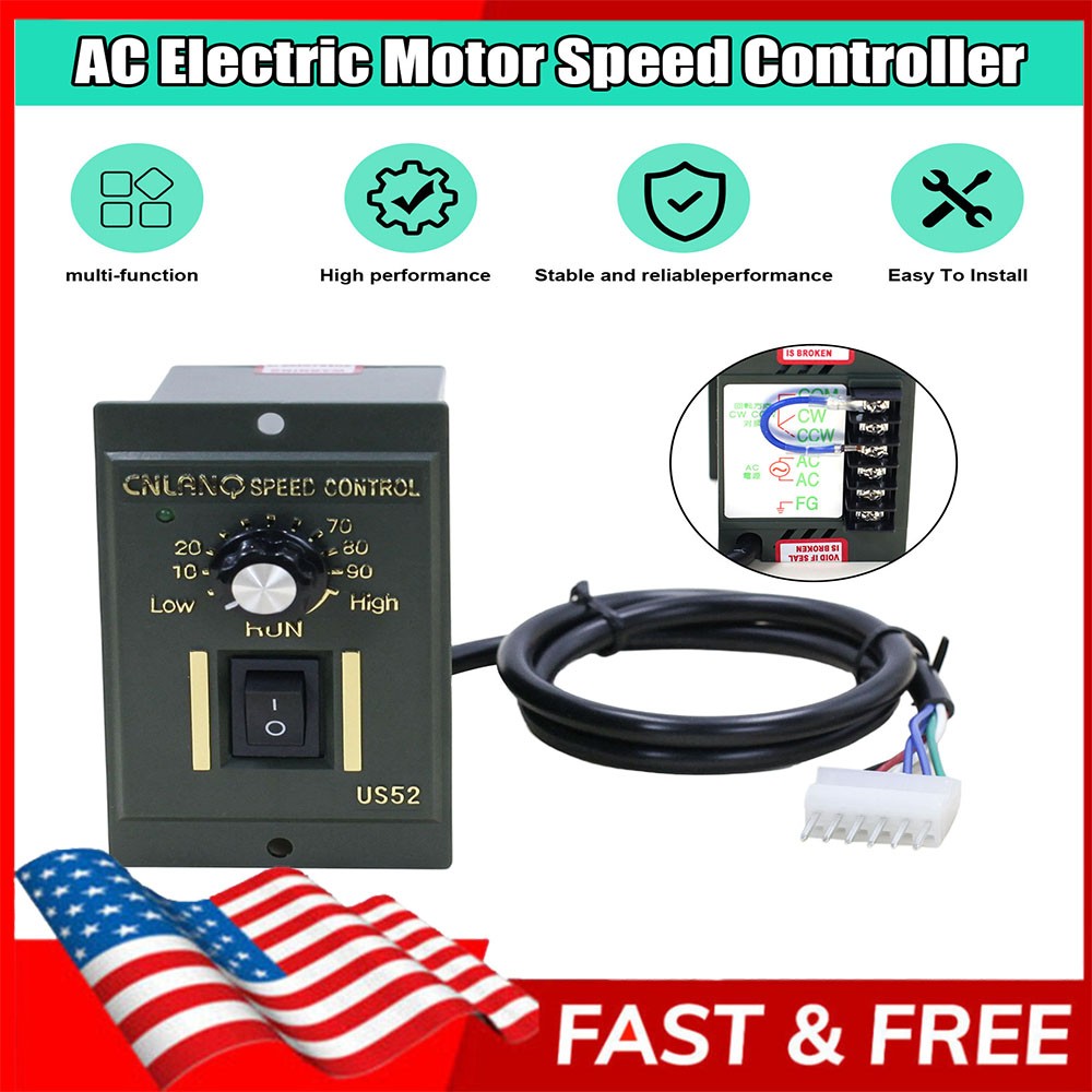 110V AC Motor Speed Controller Regulator Reversible Module Control Switch 120W