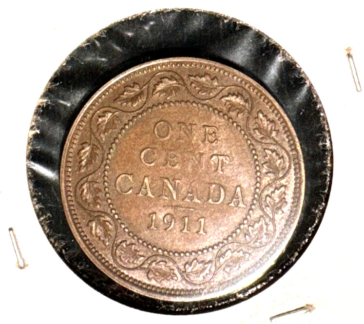 Canada 1911 large cent KM 15 AU (1)