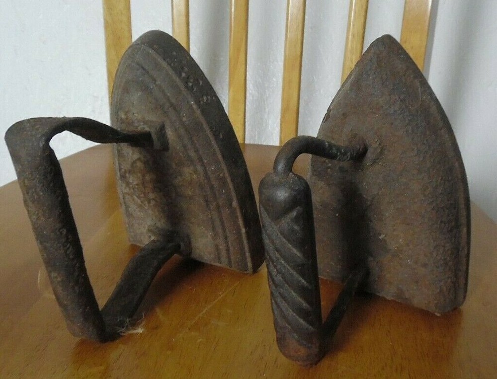 2 Vintage Cast Iron- Irons