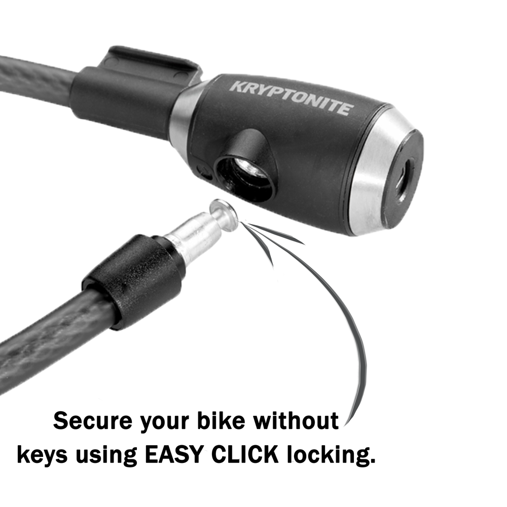 Kryptonite 6' KryptoFlex 1218 Key Cable 004967 Six Foot Cable Length