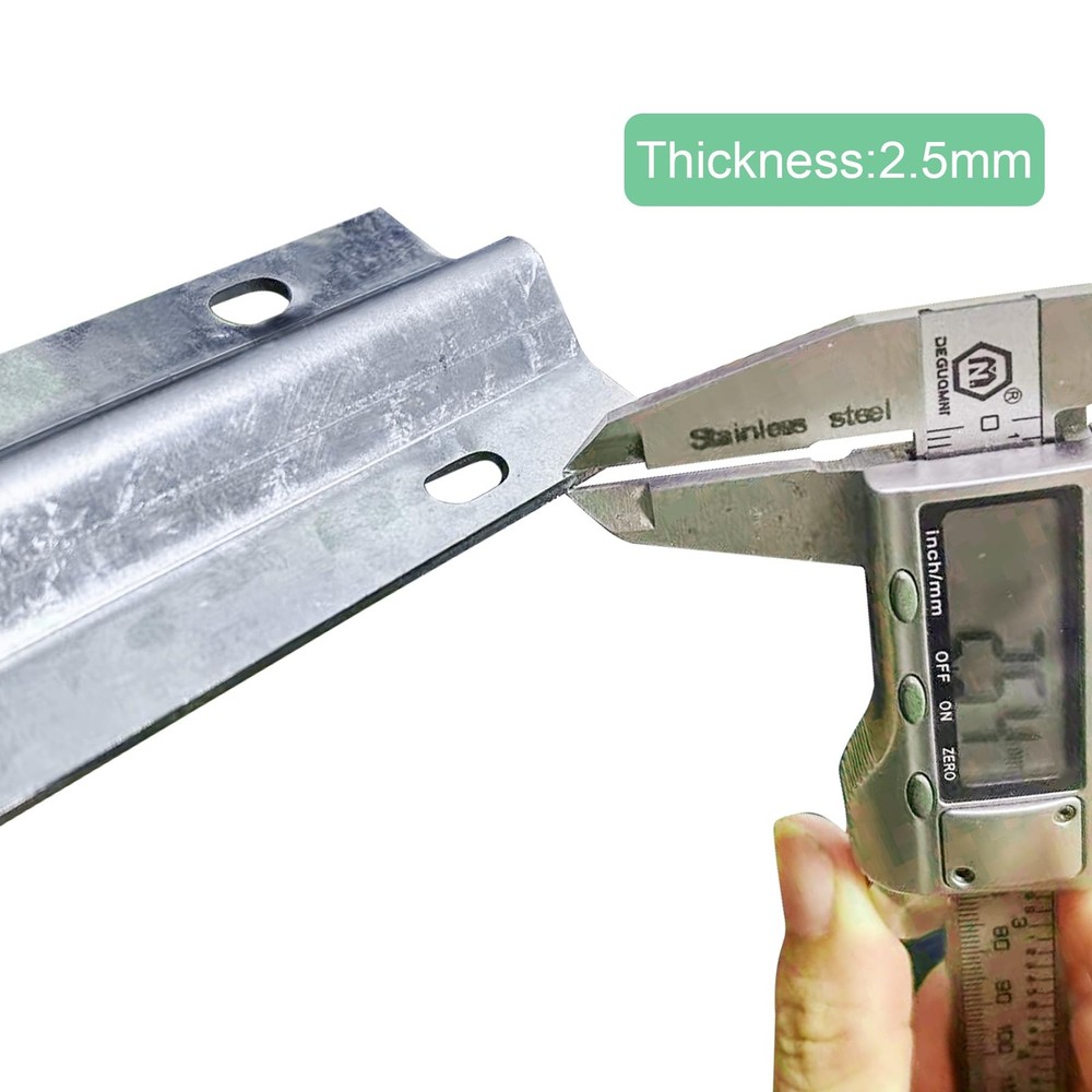 12FT Galvanized V Track for Sliding Doors & Gates - Strong & Durable