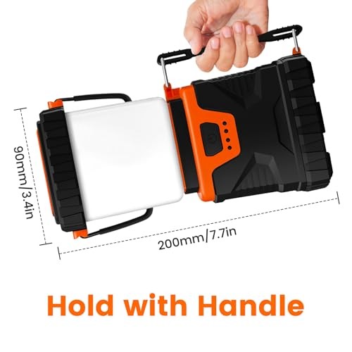 LED Camping Lantern Rechargeable,Solar Camping Light,1000LM, Camping Essential