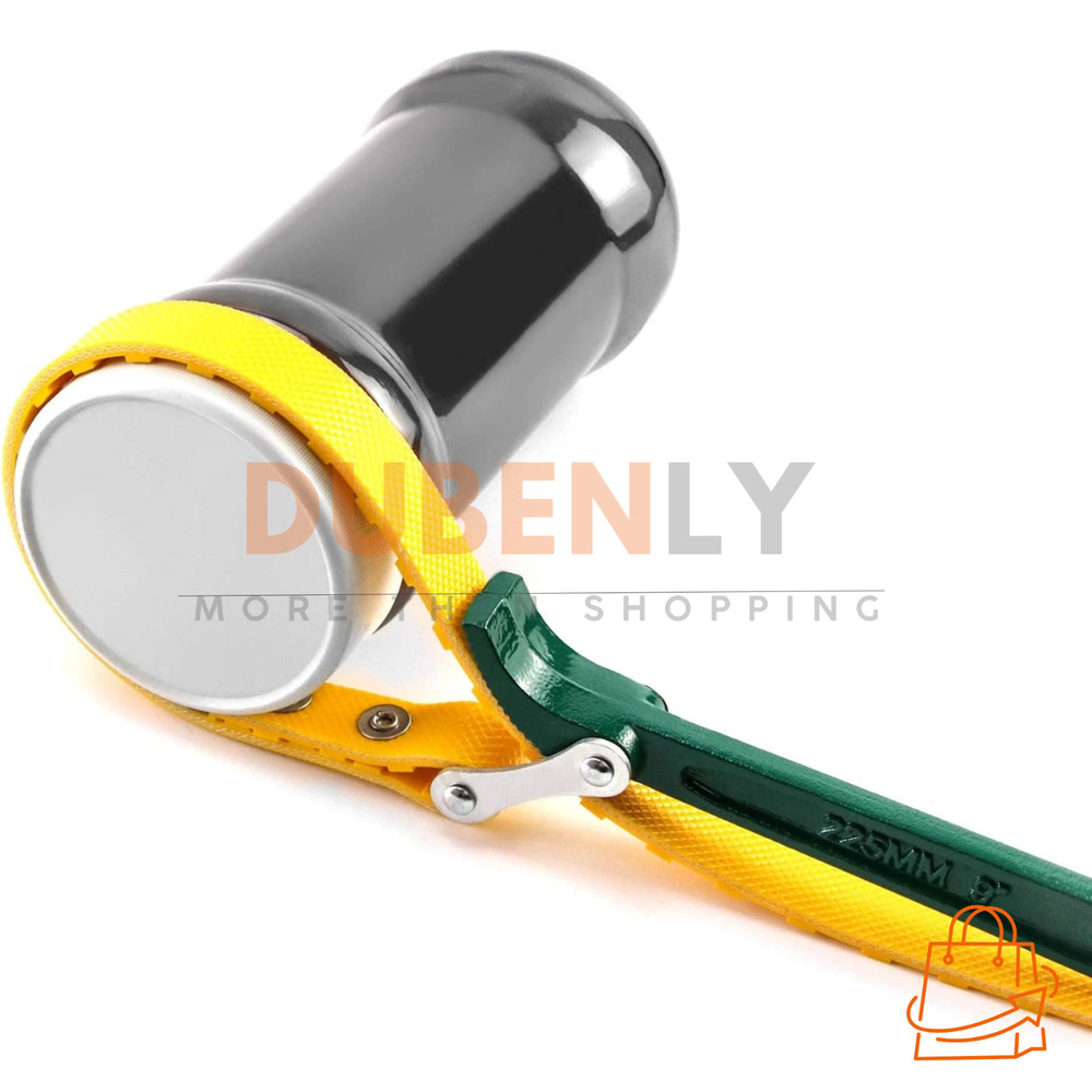 9 Belt Strap Wrench, Multi-Purpose Adjustable Strap Oil Filter Strap Opener Wre