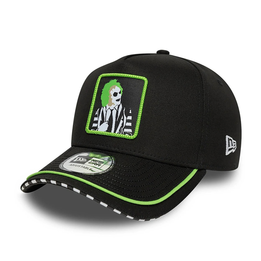Beetlejuice Piping Character Portrait 9FORTY E-Frame Adjustable Snapback Hat Cap