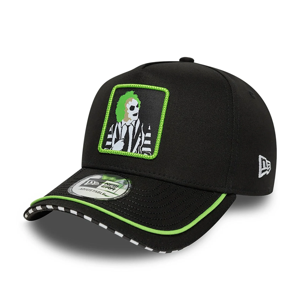 Beetlejuice Piping Character Portrait 9FORTY E-Frame Adjustable Snapback Hat Cap