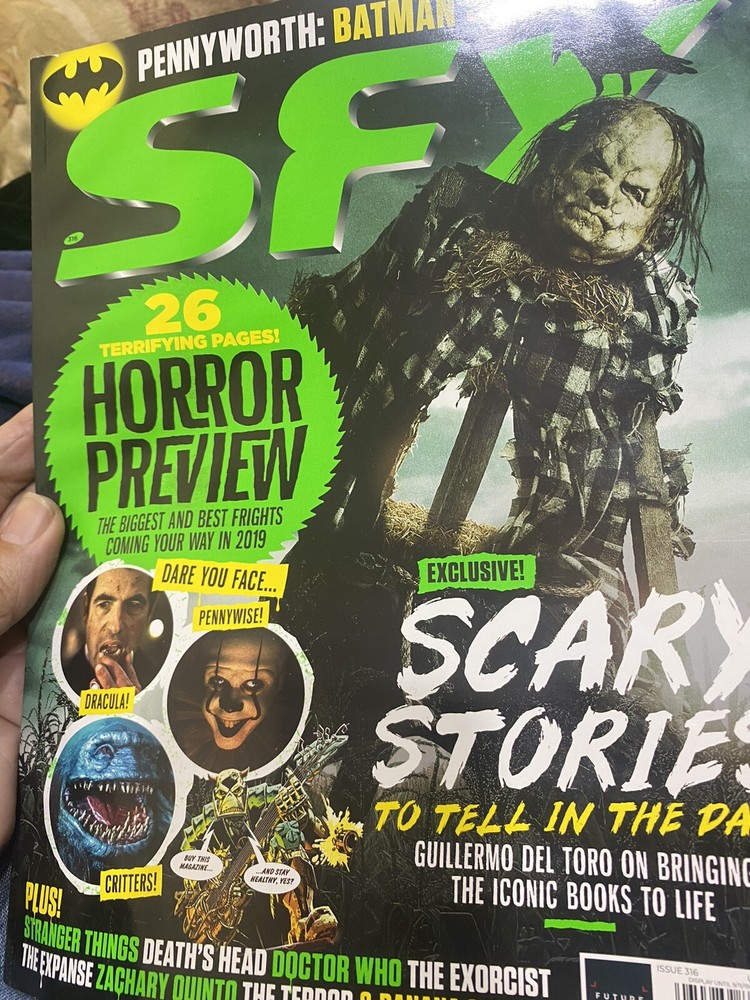 HORROR PREVIEW SFX MAGAZINE AUGUST 2019 ISSUE #316–bagged