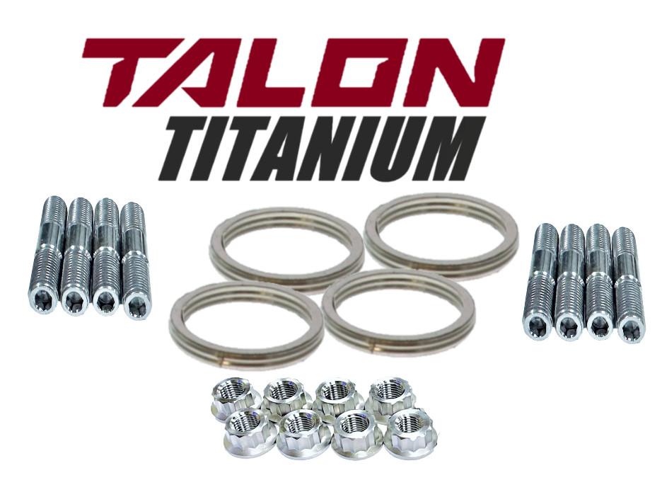 06-20 YZFR6 TITANIUM Exhaust Studs Nuts Manifold Gaskets Head Pipe Stud Nut Kit