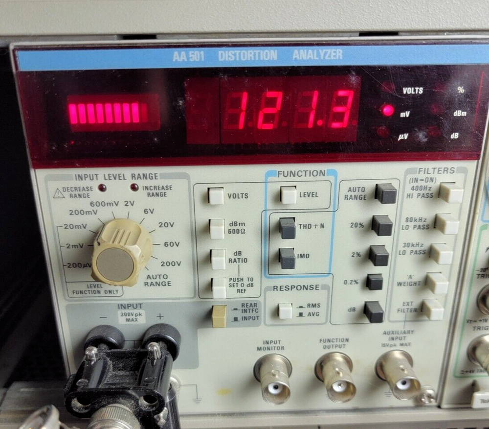 Tektronix AA501 Distortion Analyzer option 1