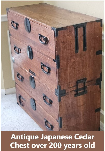 Antique Japanese Cedar Chest