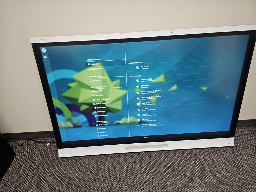 65" 4K SMARTBOARD SPNL-6065 Touchscreen Whiteboard Interactive Flat Panel WIFI