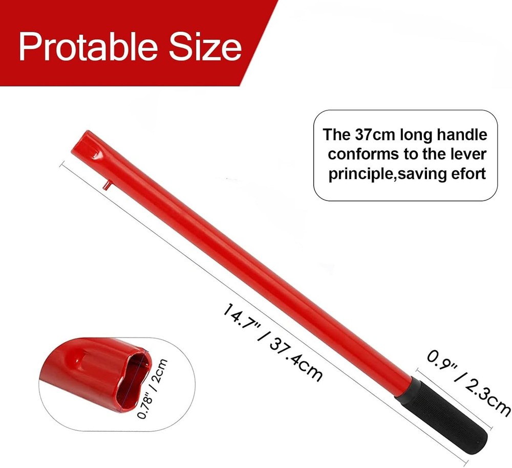 2 Ton Floor Jack Handle Replacement,Horizontal Hydraulic Jack Handle for Car