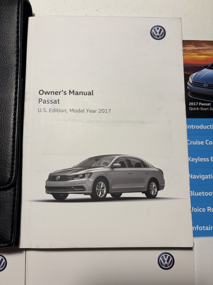 2017 Volkswagen Passat Owners Manual OEM Complete Set