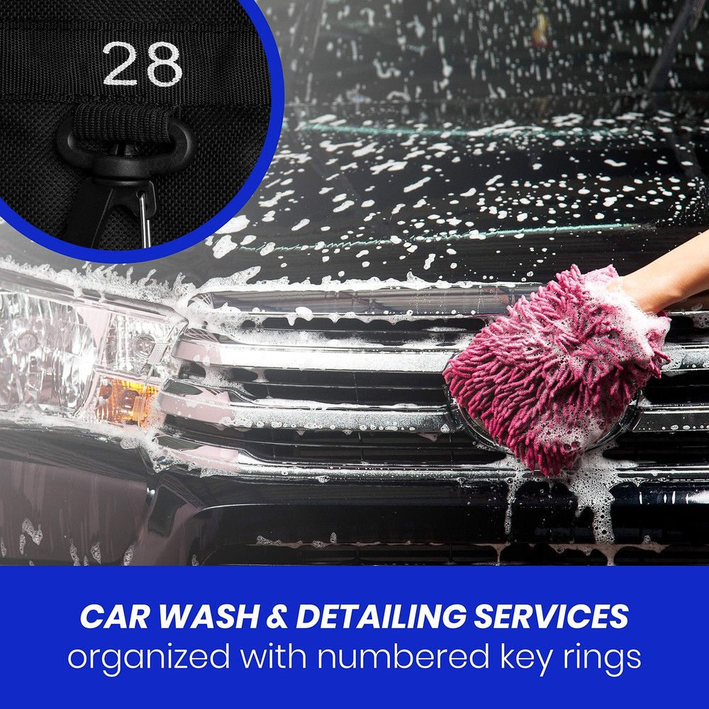 EZ line Rollable Key Case, Roll Up Organizer, one size, black