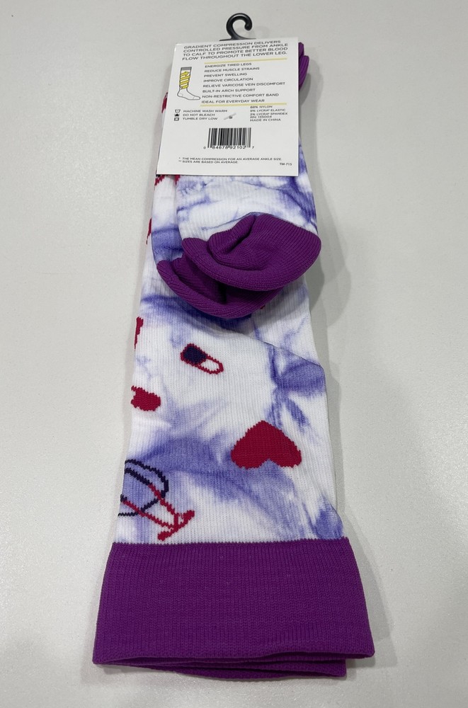 Think Medical- Women's Multicolored Medic Patterned Compression Socks- Size 6-10