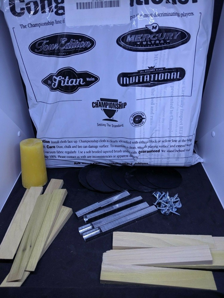 Pool Table assembly / re cloth kit