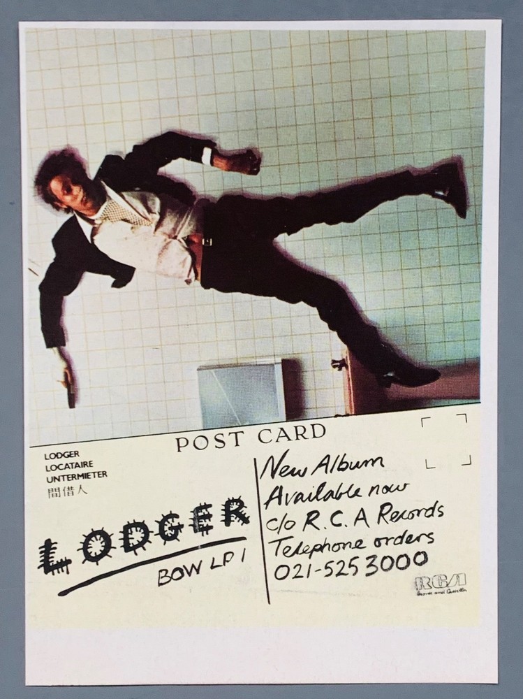 DAVID BOWIE original 1979 Mini ADVERT LODGER