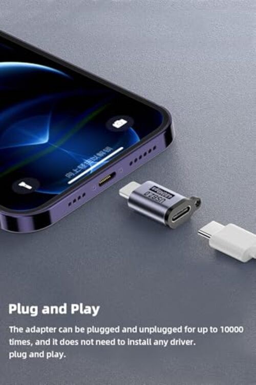 USB C to Micro USB/Mini USB/Lighting Adapter, Light-ning to USB C/Micro USB