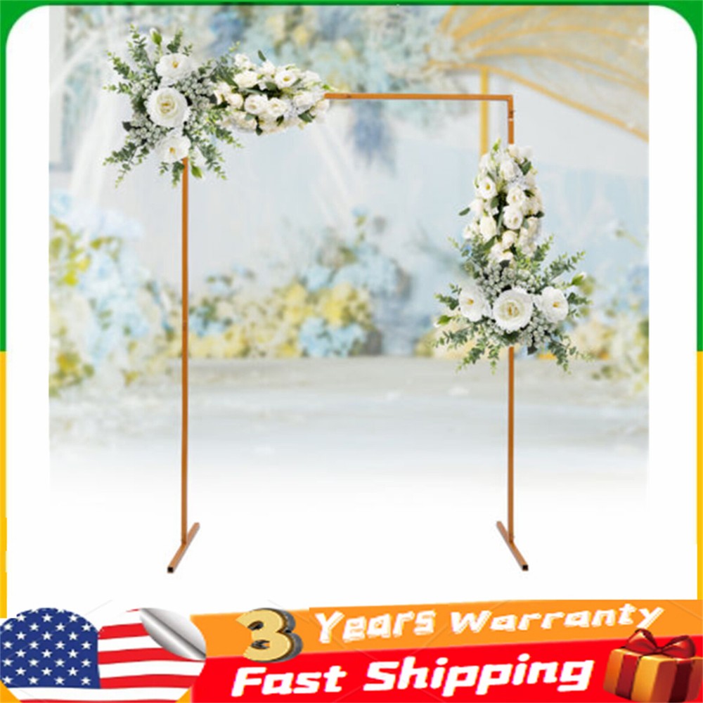 Rectangular Wedding Arch Rack Flower Balloon Arch Stand Party Backdrop Decor