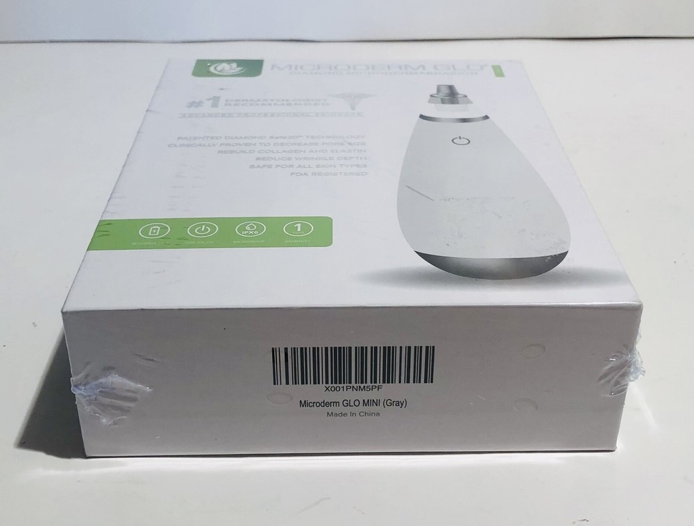 Microderm GLO Mini Diamond Microdermabrasion Machine Suction Pro Skincare Sealed