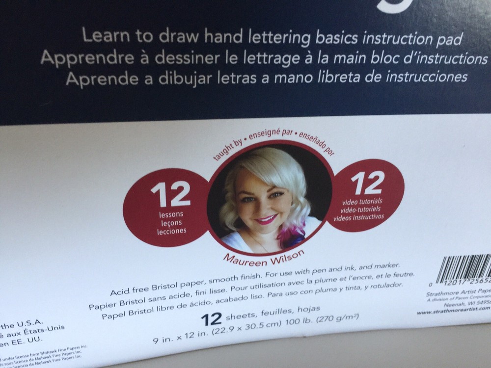Strathmore Learn to Draw Hand Lettering Basics Lesson Pad
