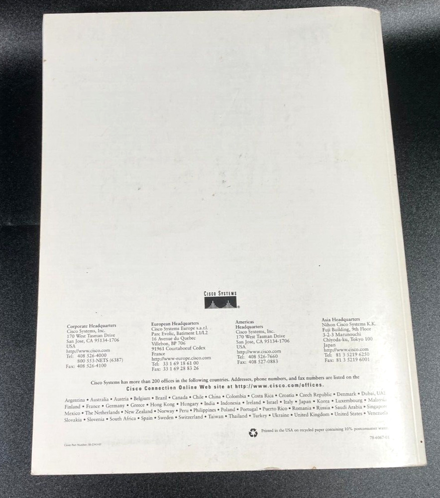 Vintage Cisco Systems Internetwork Design Guide - 1998