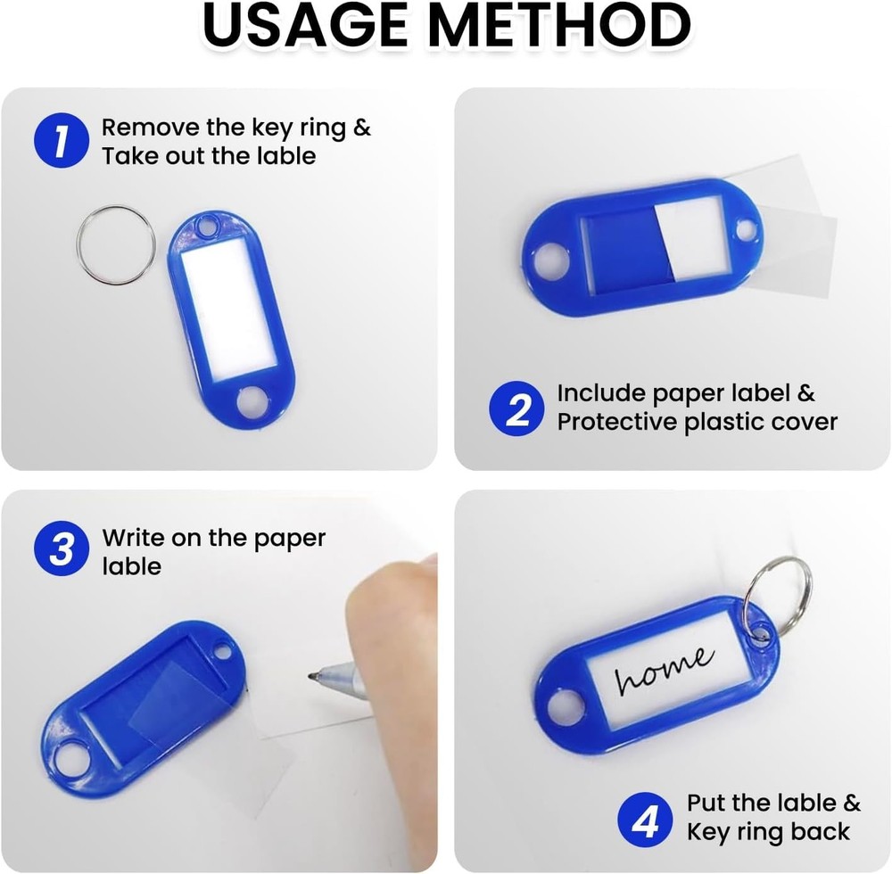 Zippered Key Organizer Portable Case Waterproof Fireproof 12 Hooks Tags Brown