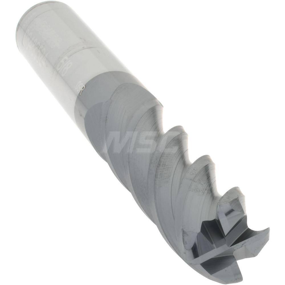 Accupro 5/8" Diam 4 Flute Single End Solid Carbide 0.09" Corner Radius End Mi...