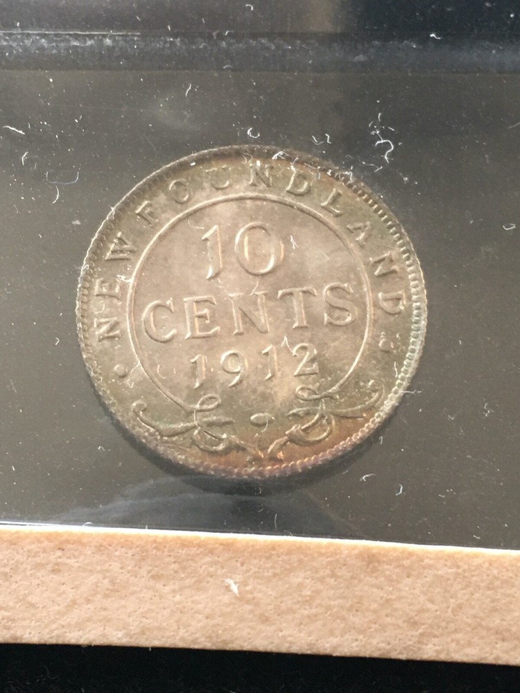 1912 ICCS Graded Newfoundland ¢10 Ten Cent, **MS-65**