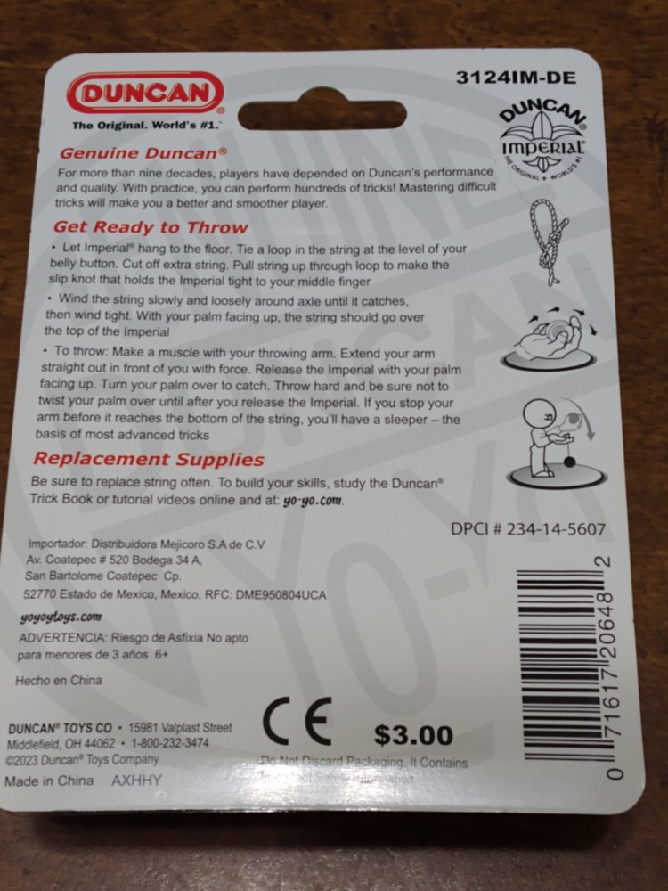 Original Duncan Imperial Red Yo-Yo NIB