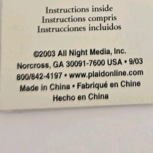 Plaid Solid Brass Stencil Set Stars + Alphabet Numbers 2003 Scrapbooking...