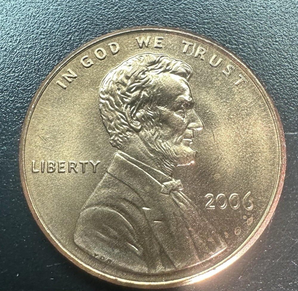 2006 Lincoln Cent Ear /Doubling Date Error A-374