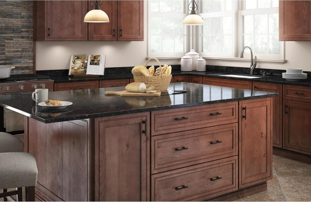 5 Pack Matte Black Cabinet Handles Adjustable Drawer Pulls for Kitchen Cabinet K