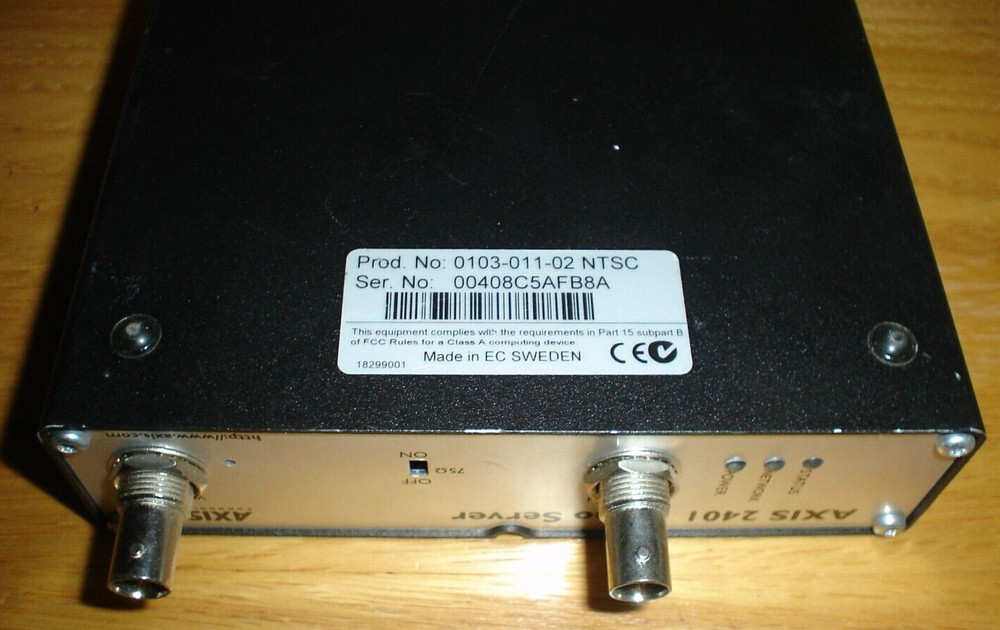 AXIS 2401 Video Server 0103-011-02 NTSC
