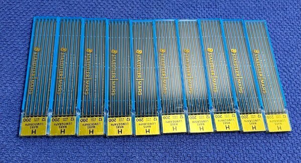 Engineering - Vintage STAEDTLER Mars Lumograph Drawing Drafting Leads No. 200-H