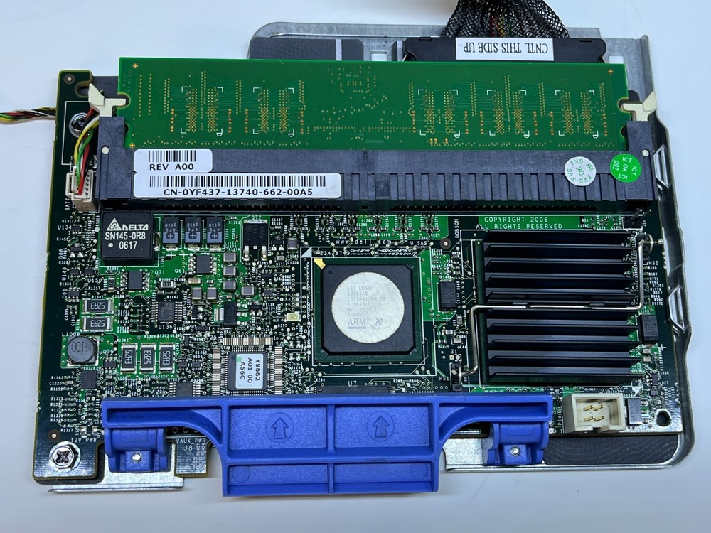 Dell YF437 PERC 5/i SAS RAID Controller Adapter PCI-E With Battery