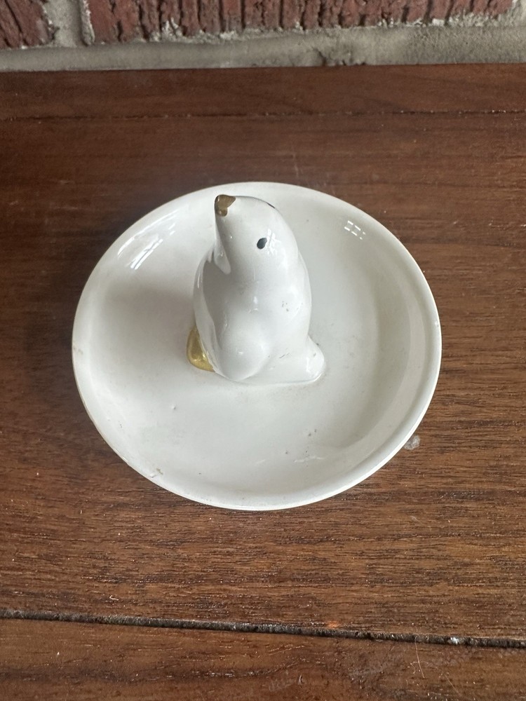 Ceramic Penguin Trinket Tray