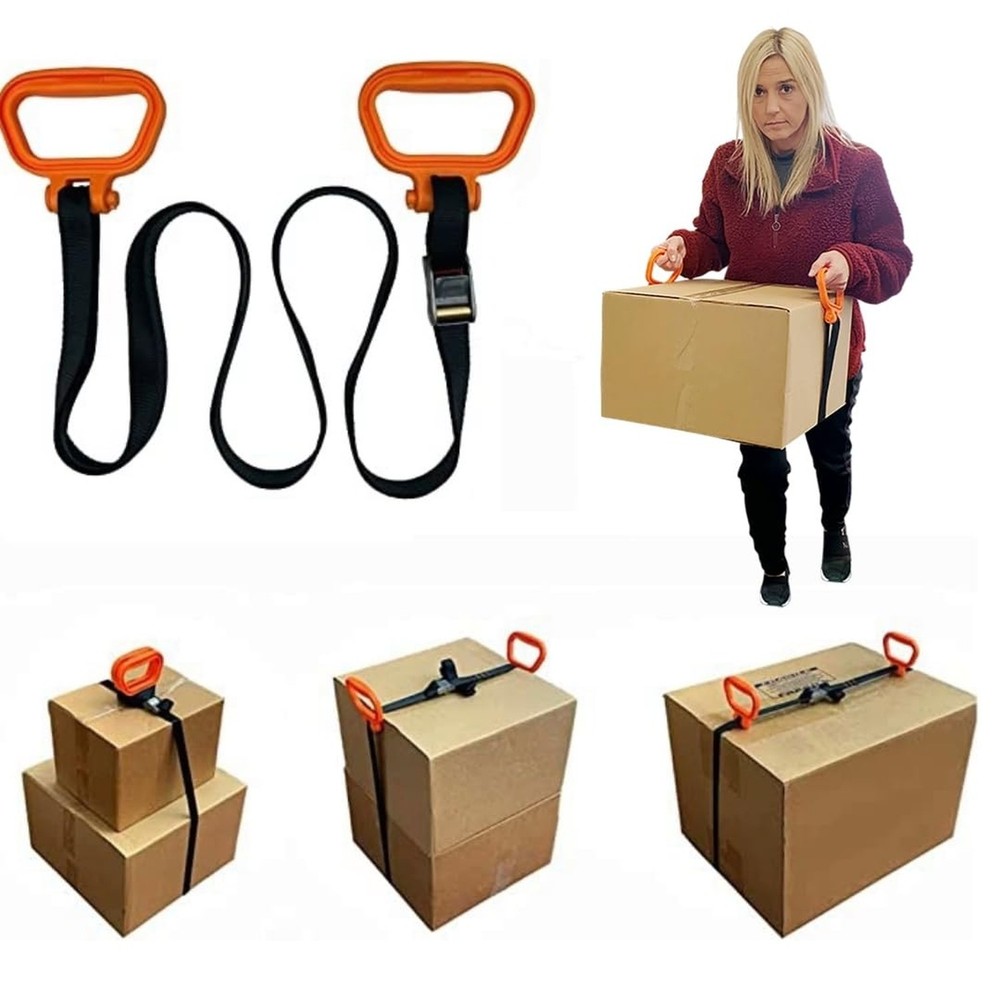 MULTUS - 2 Handle Moving Strap – Heavy Duty Carrying Strap for Boxes, Furn