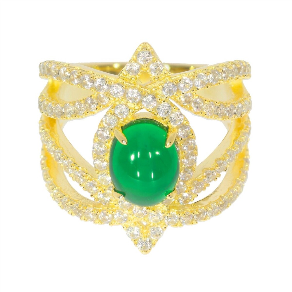 Sterling Silver Semi Mount Ring Setting Oval OV9x7mm Cab Split Shank Topaz